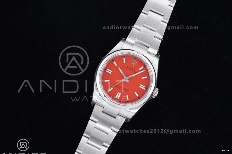 Dial Best Perpetual Oyster 126000 V2 36mm DD3230 Red 1:1 VSF 904L Edition Steel 0126